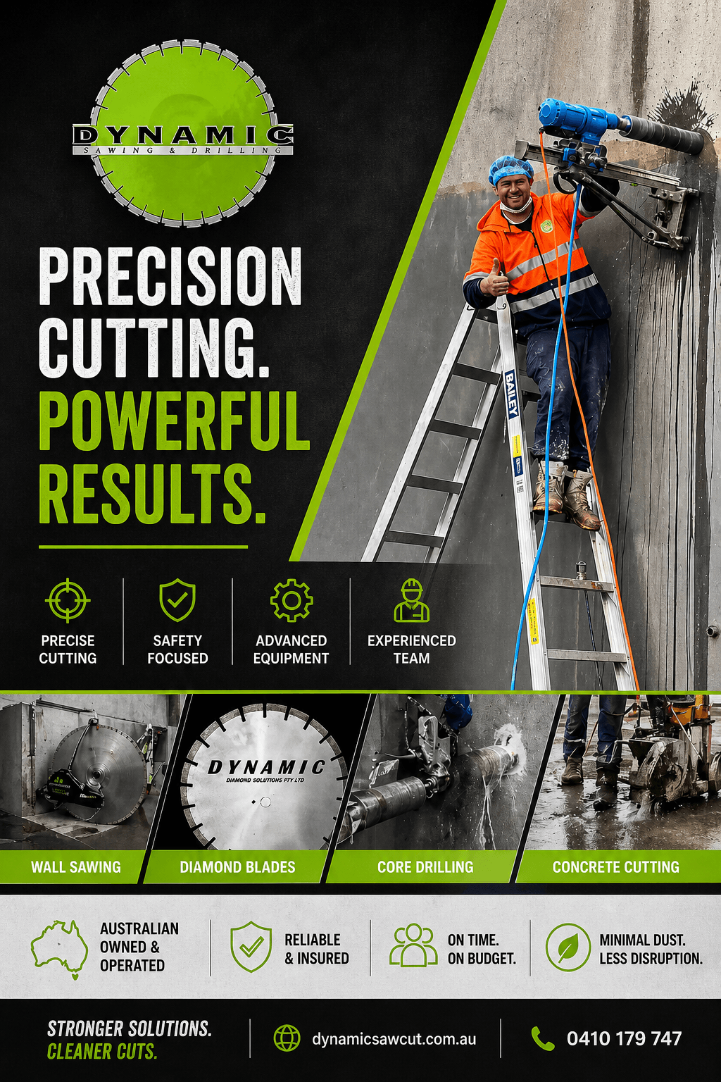 Dynamic Sawing & Drilling Web Design