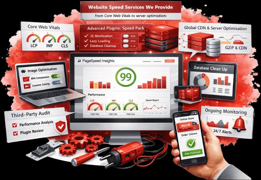 Website speed and performance optimisation services
